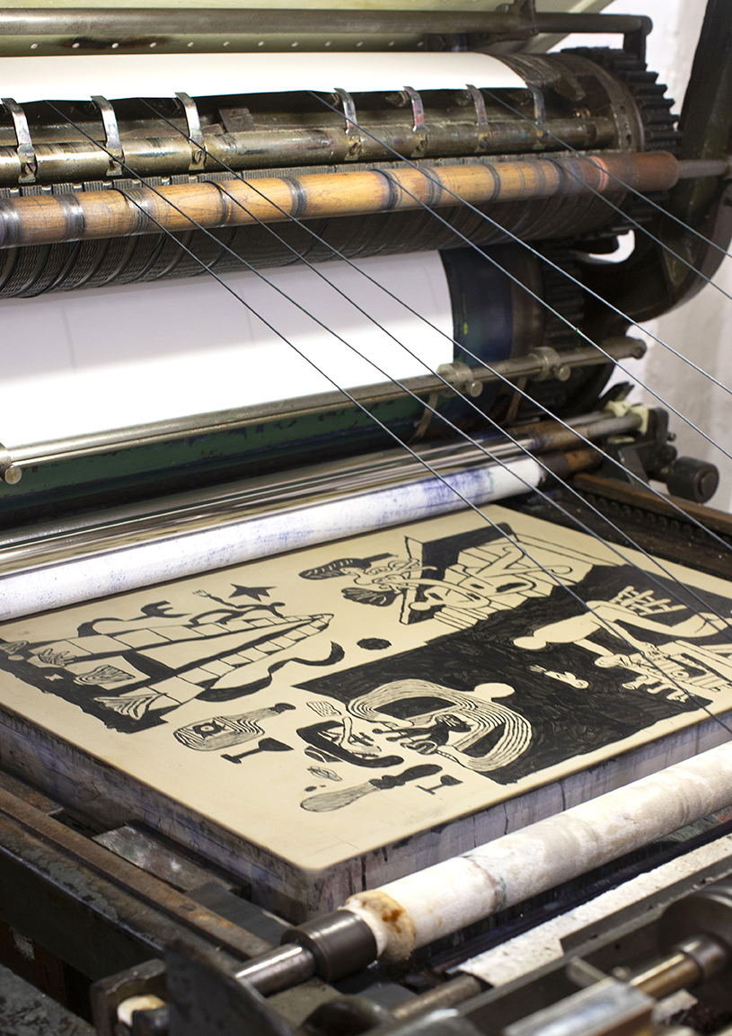 I visited Litografisk Atelier (formerly Hostrup-Pedersen & Johansen), which is one of two remaining lithographic studios in Copenhagen.